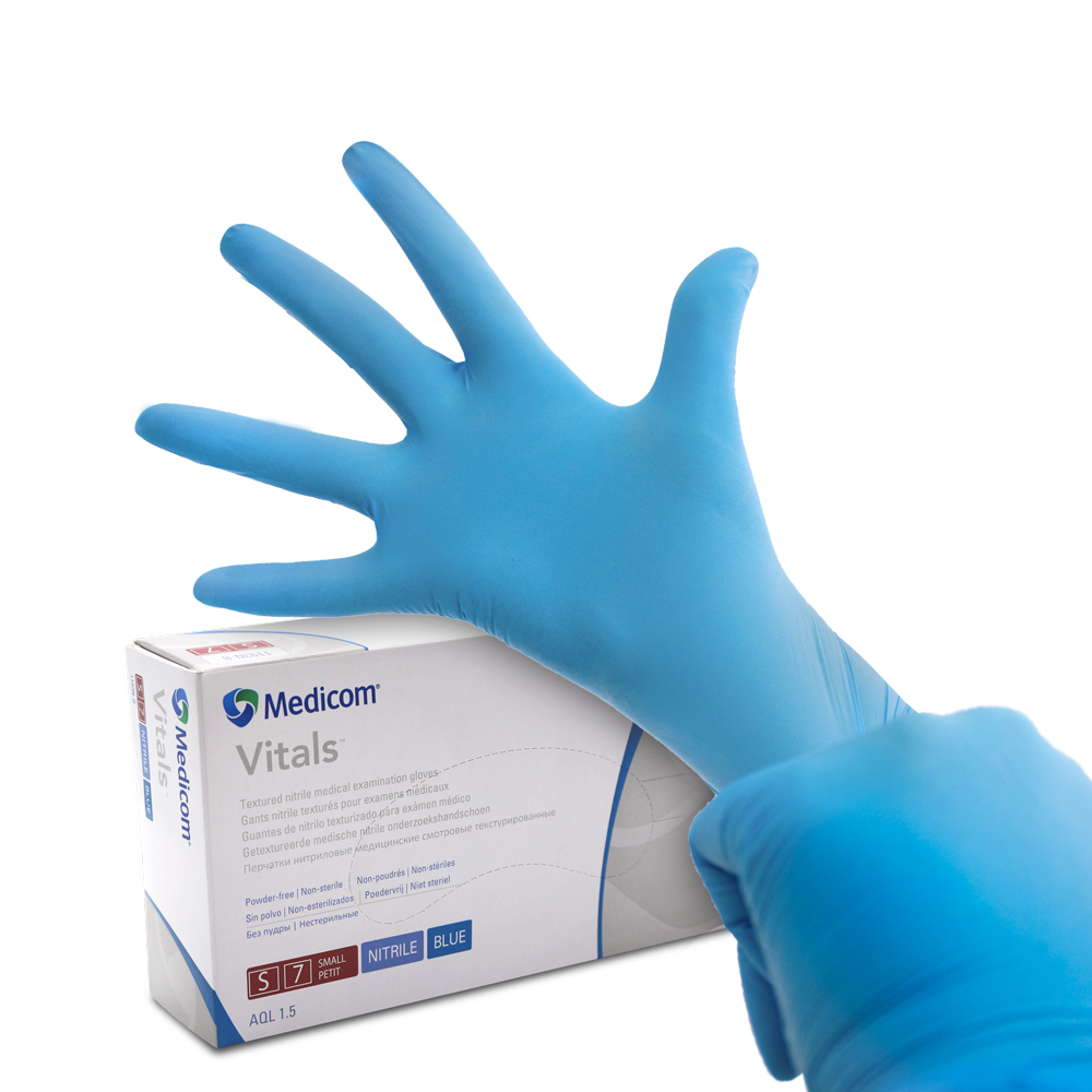 medicom safetouch advanced vitals rękawice nitrylowe bezpudrowe 100 szt.